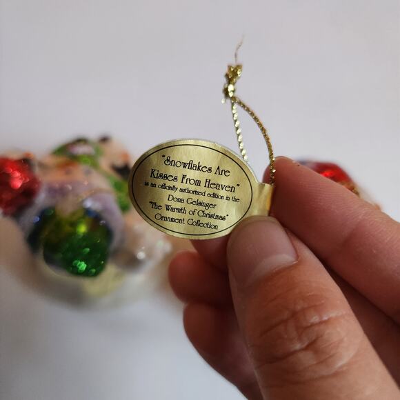 Bradford Exchange Dona Gelsinger The Warmth of Christmas Snowmen Light Ornaments - Picture 7 of 7